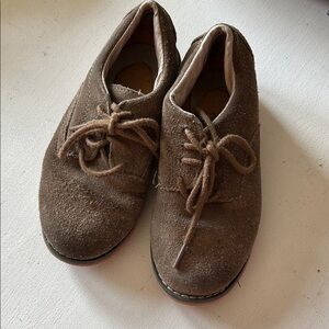 Jumping Jacks Tan Suede Kids Dress Shoes